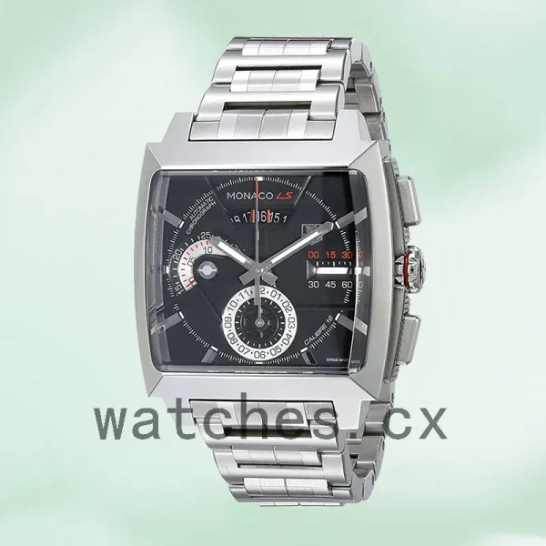 Tag Heuer Monaco CAL2110.BA0781 Men's 43mm Black Dial Bracelet - Image 4