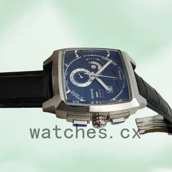 Tag Heuer Monaco Men's 43mm CAL2110.FC6257 Black Dial - Image 3