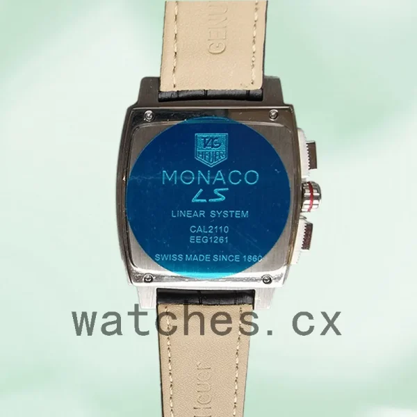 Tag Heuer Monaco Men's 43mm CAL2110.FC6257 Black Dial - Image 4