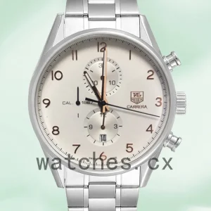Tag Heuer Carrera Men's CAR2012.BA0796 43mm Bracelet White Dial