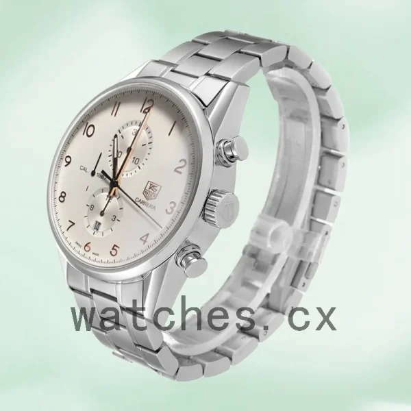 Tag Heuer Carrera Men's CAR2012.BA0796 43mm Bracelet White Dial - Image 3