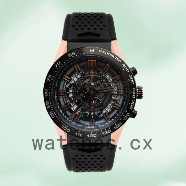 Tag Heuer Carrera CAR205A.FT6087 43mm Men's Rubber Band Automatic - Image 2