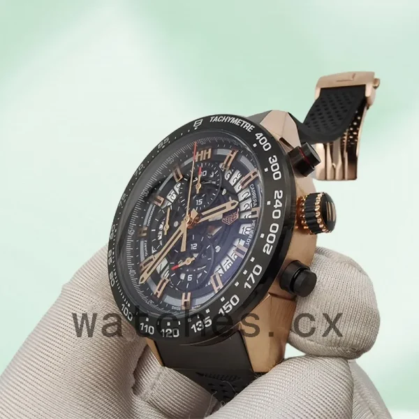 Tag Heuer Carrera CAR205A.FT6087 43mm Men's Rubber Band Automatic - Image 3