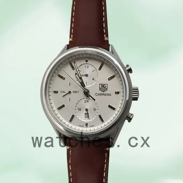 Tag Heuer Carrera CAR2111.FC6291 Men's 43mm White Dial - Image 2