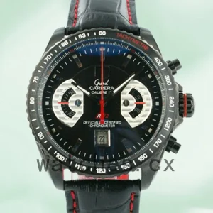 Tag Heuer Carrera CAV518B.FC6237 Men's 43mm Automatic Leather Strap