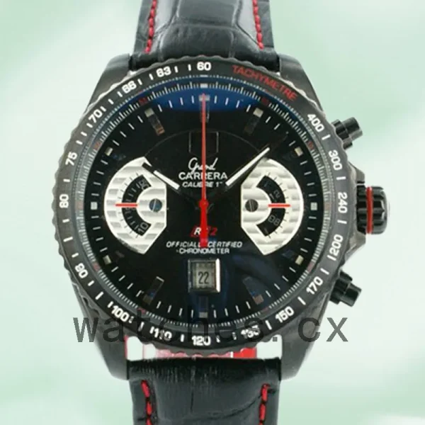 Tag Heuer Carrera CAV518B.FC6237 Men's 43mm Automatic Leather Strap