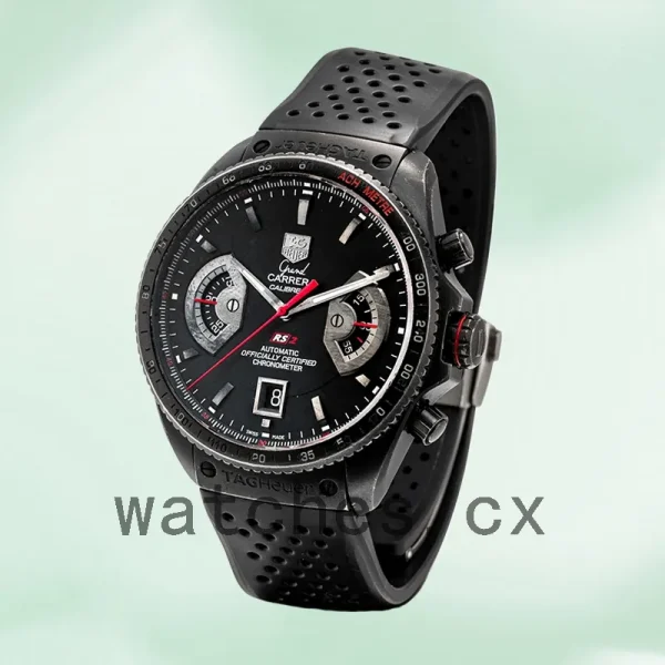 Tag Heuer Grand Carrera 43mm CAV518B.FT6016 Men's Black-tone - Image 4