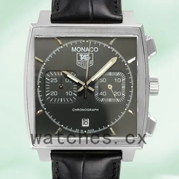 Tag Heuer Monaco CAW2110.FC6177 40mm Men's Silver-tone Black Dial