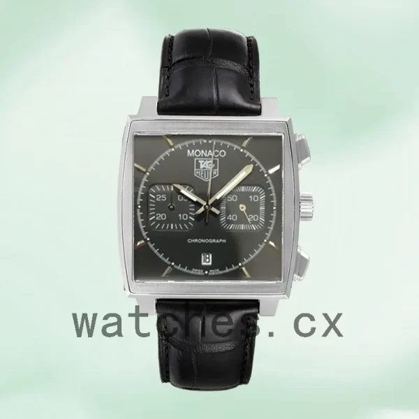 Tag Heuer Monaco CAW2110.FC6177 40mm Men's Silver-tone Black Dial - Image 2