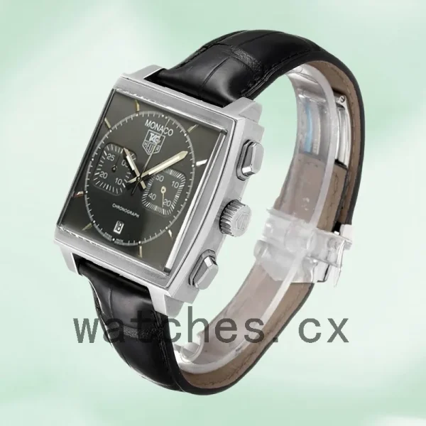 Tag Heuer Monaco CAW2110.FC6177 40mm Men's Silver-tone Black Dial - Image 3