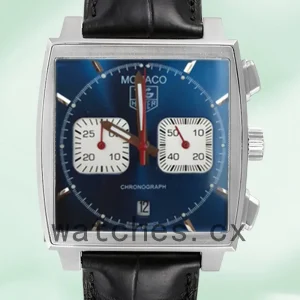 Tag Heuer Monaco Men's CAW2111 40mm Leather Strap Japanese Quartz
