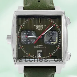 Tag Heuer Monaco CAW211E.FC6414 Men's 40mm Silver-tone Green Dial