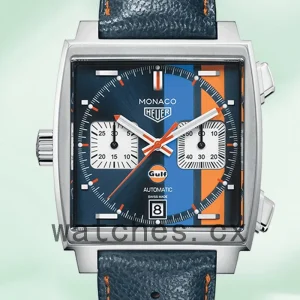 Tag Heuer Monaco Men's CAW211R.FC6401 41mm Quartz Leather Strap