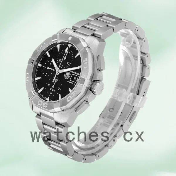 Tag Heuer Aquaracer Men's 43mm CAY2110.BA0927 Bracelet Black Dial - Image 3