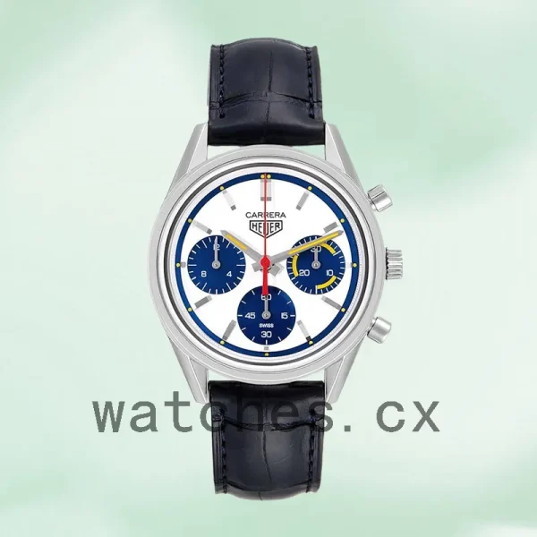 Tag Heuer Carrera CBK221C.FC6488 43mm Men's Leather Strap Japanese Quartz - Image 2