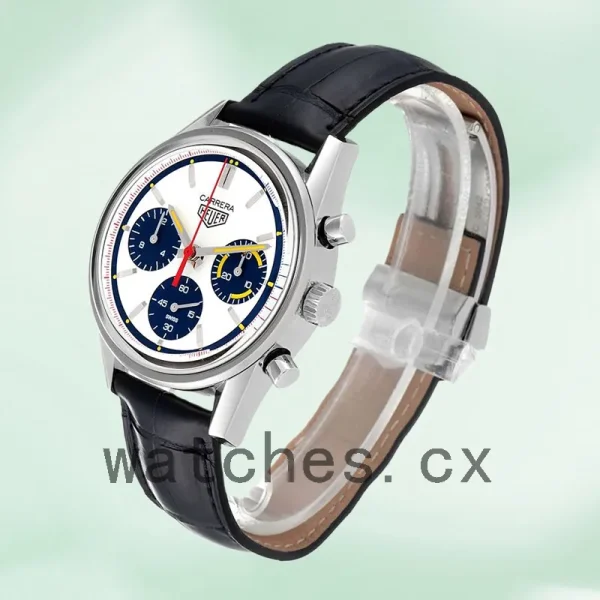 Tag Heuer Carrera CBK221C.FC6488 43mm Men's Leather Strap Japanese Quartz - Image 3