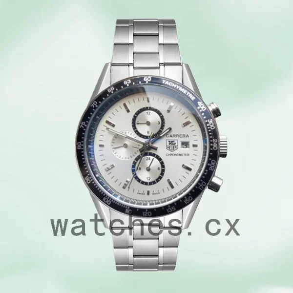 Tag Heuer Carrera CV2011.BA0786 Men's 41mm Japanese Quartz Bracelet - Image 2