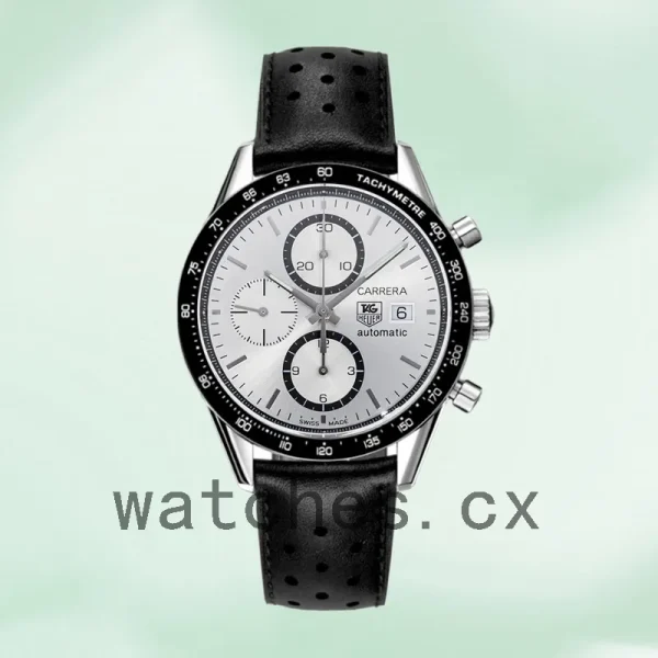 Tag Heuer Carrera Men's 41mm CV2011.FC6205 Silver Dial - Image 2