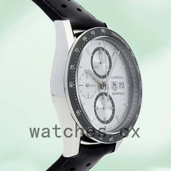 Tag Heuer Carrera Men's 41mm CV2011.FC6205 Silver Dial - Image 3