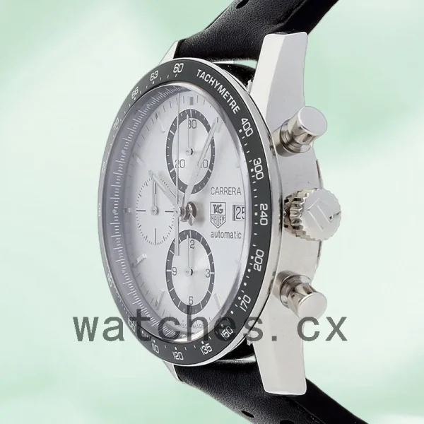 Tag Heuer Carrera Men's 41mm CV2011.FC6205 Silver Dial - Image 4
