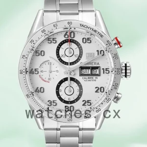 Tag Heuer Carrera Men's CV2A11 43mm Bracelet Silver-tone