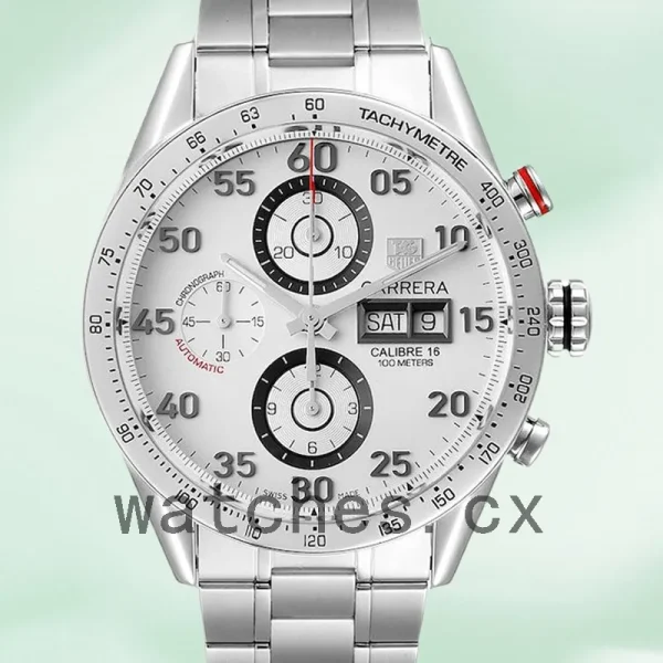 Tag Heuer Carrera Men's CV2A11 43mm Bracelet Silver-tone