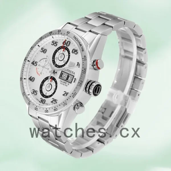 Tag Heuer Carrera Men's CV2A11 43mm Bracelet Silver-tone - Image 3