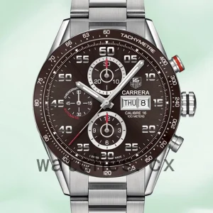 Tag Heuer Carrera 43mm CV2A1S.BA0799 Men's Silver-tone