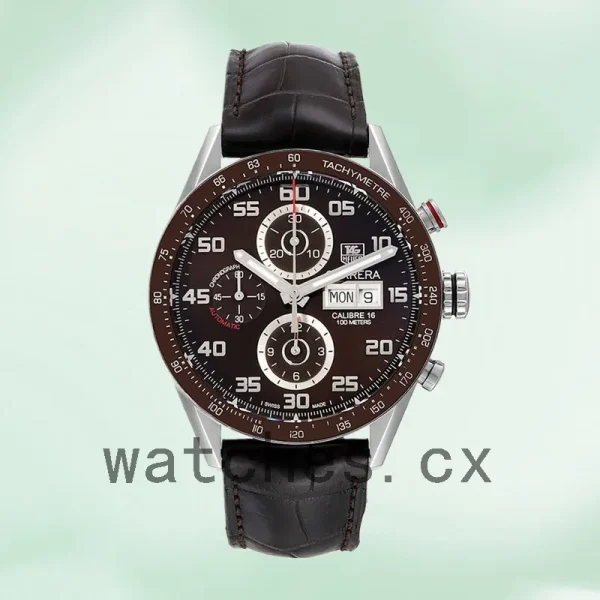 Tag Heuer Carrera CV2A1S.FC6236 43mm Men's Brown Dial - Image 2