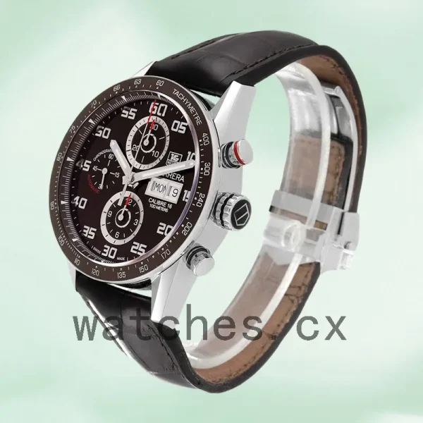 Tag Heuer Carrera CV2A1S.FC6236 43mm Men's Brown Dial - Image 3