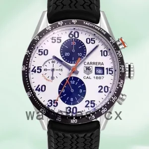 Tag Heuer Carrera 43mm Men's CarreraWAR009 Rubber Band