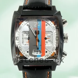 Tag Heuer Monaco MonacoWSL001 Men's 40mm White Dial Japanese Quartz