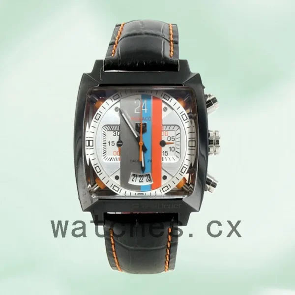 Tag Heuer Monaco MonacoWSL001 Men's 40mm White Dial Japanese Quartz - Image 2