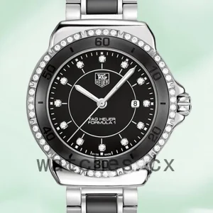 Tag Heuer Formula 1 WAH1312.BA0867 36mm Ladies Silver-tone Black Dial