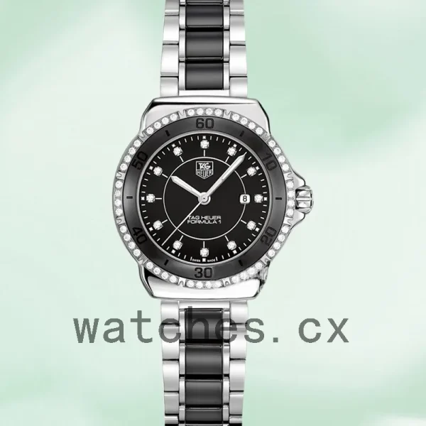 Tag Heuer Formula 1 WAH1312.BA0867 36mm Ladies Silver-tone Black Dial - Image 2