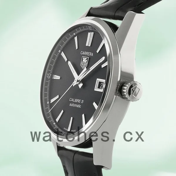Tag Heuer Carrera WAR211A.FC6180 Men's 43mm Leather Strap - Image 4