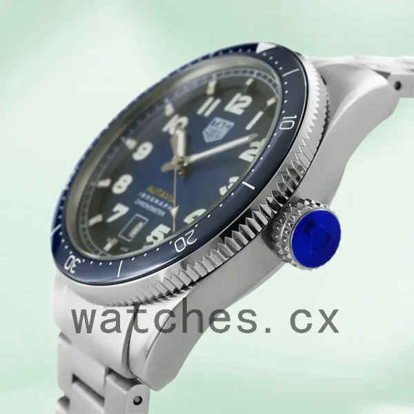 Tag Heuer Autavia Men's 44mm WBE5116.EB0173 Bracelet Blue Dial - Image 3