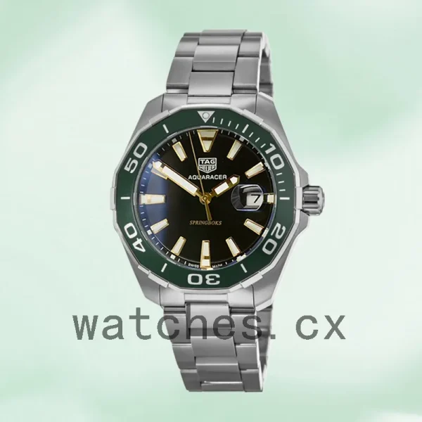 Tag Heuer Aquaracer AquaracerBKSB-001 Men 43mm Bracelet Silver-tone - Image 2