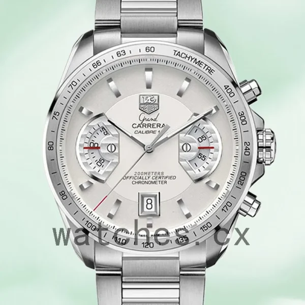 Tag Heuer Grand Carrera CAV511B.BA0902 43mm Men White Dial