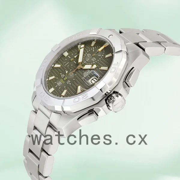 Tag Heuer Aquaracer Men 43mm CAY2112-001 Silver-tone Bracelet - Image 3