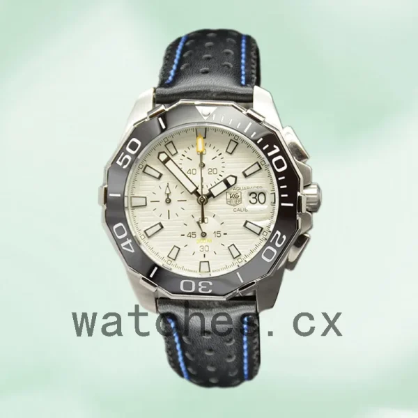 Tag Heuer Aquaracer 43mm CAY211A-003 Men White Dial - Image 2