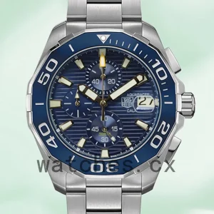 Tag Heuer Aquaracer 43mm CAY211B.BA0927 Men Blue Dial Bracelet