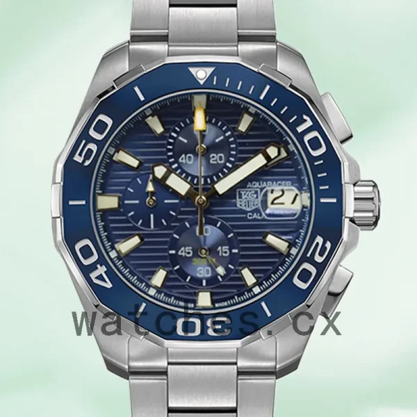 Tag Heuer Aquaracer 43mm CAY211B.BA0927 Men Blue Dial Bracelet