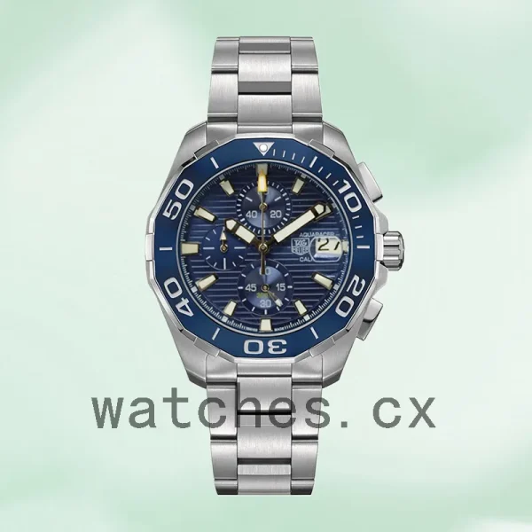 Tag Heuer Aquaracer 43mm CAY211B.BA0927 Men Blue Dial Bracelet - Image 2