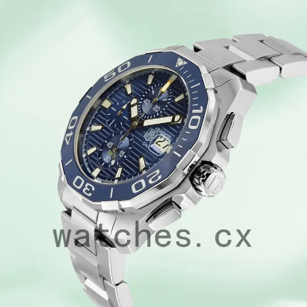 Tag Heuer Aquaracer 43mm CAY211B.BA0927 Men Blue Dial Bracelet - Image 3