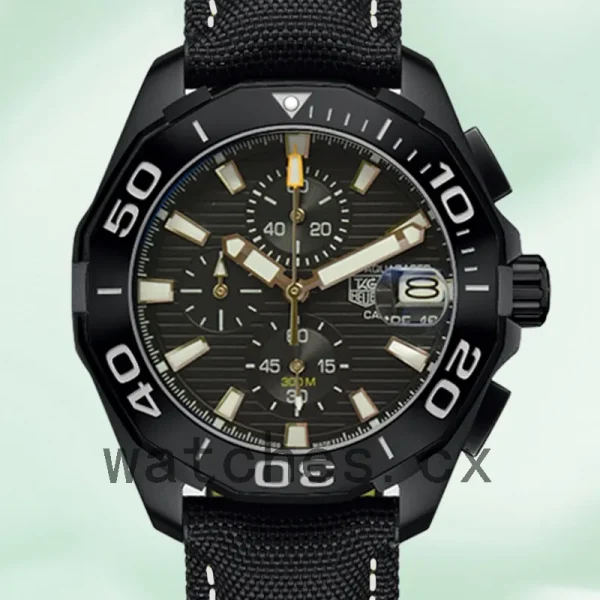 Tag Heuer Aquaracer CAY218A.FC6361 43mm Men Black Dial Strap