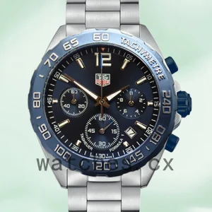 Tag Heuer Formula 1 Men 43mm CAZ1010-001 Silver-tone Blue Dial