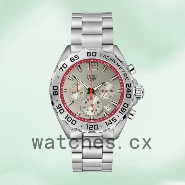 Tag Heuer Formula 1 43mm Men CAZ101Y-002 Silver Dial Quartz - Image 2