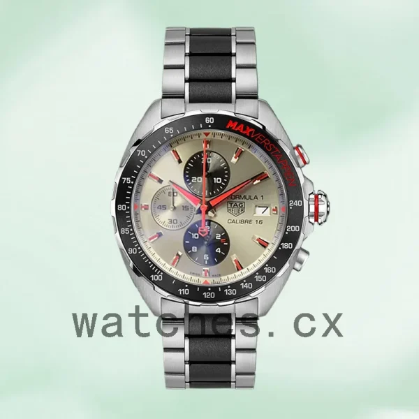 Tag Heuer Formula 1 CAZ2018-002 Men 43mm Silver-tone - Image 2