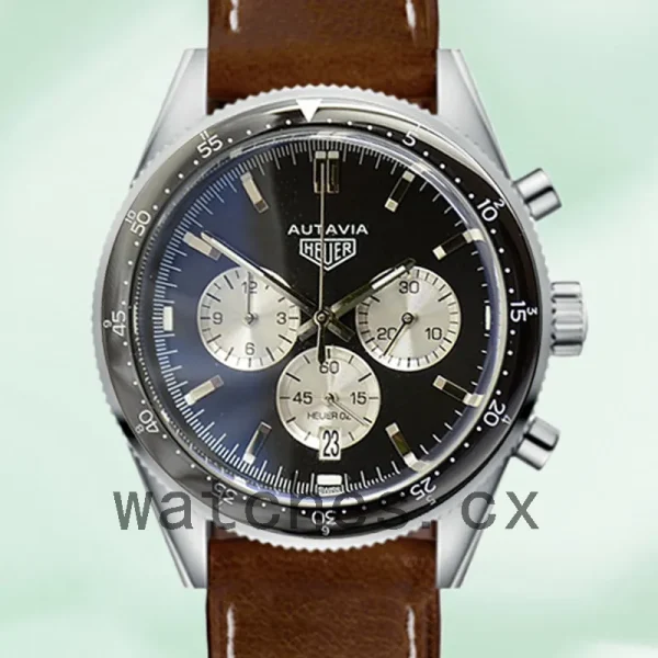 Tag Heuer Autavia 43mm CBE2110-002 Men Leather Strap